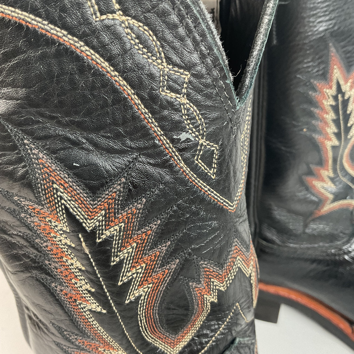 Larry Mahan Smooth Ostrich Roper Boots | Exotic | Crepe Sole | Men’s 13 D