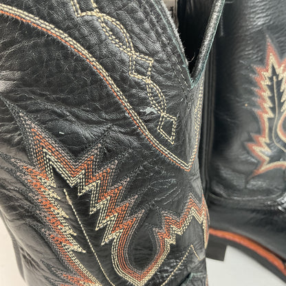Larry Mahan Smooth Ostrich Roper Boots | Exotic | Crepe Sole | Men’s 13 D
