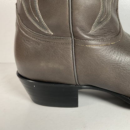 Vintage Nocona Bull Shoulder Cowboy Boots | USA Made | Grey | Men’s 12 D