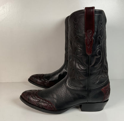 Tres Outlaws Custom Cowboy Boots | Tooled Wingtip Triad | Men’s 16 E