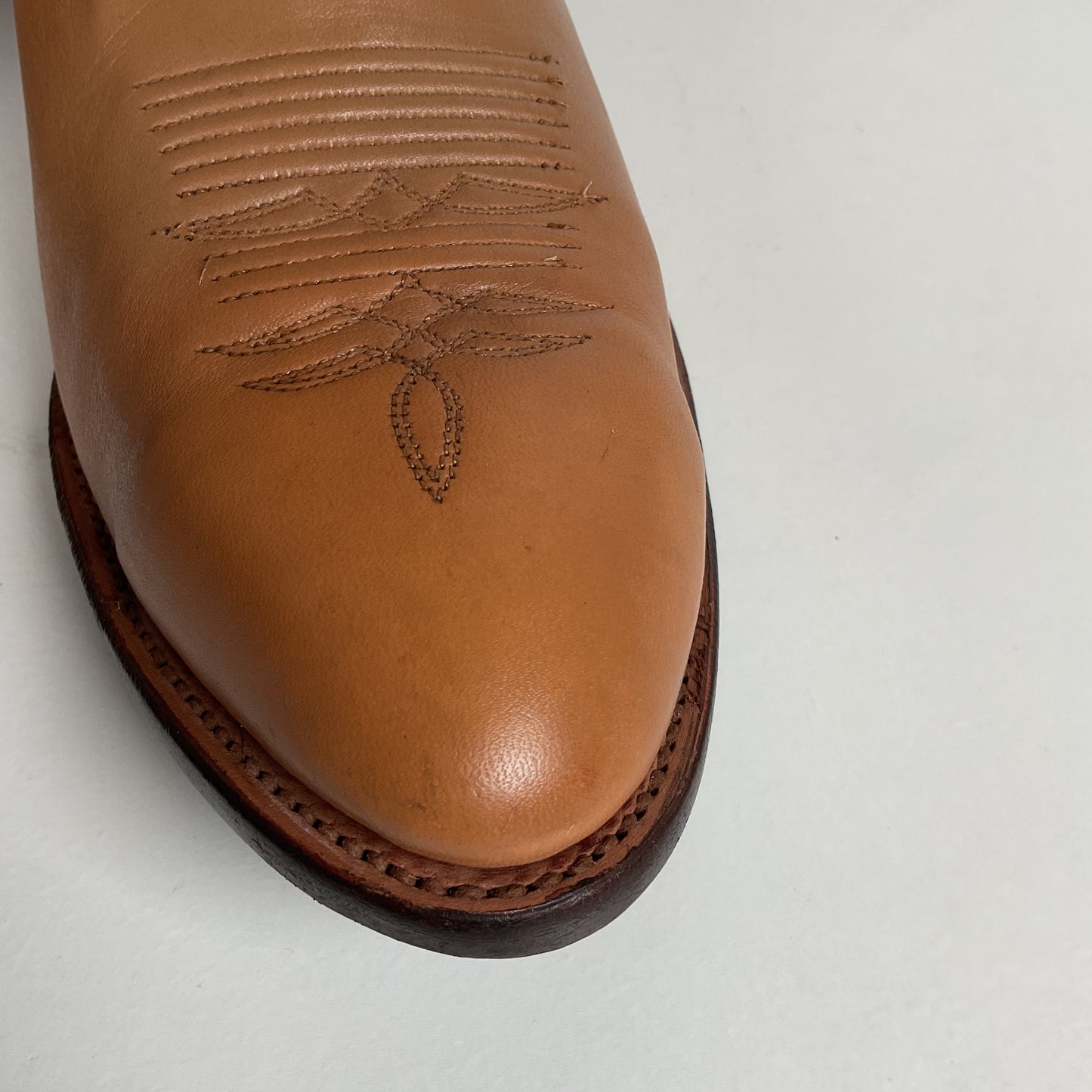 Vintage J. Chisholm Buckskin Cowboy Boots | USA Made | Men’s 13 D