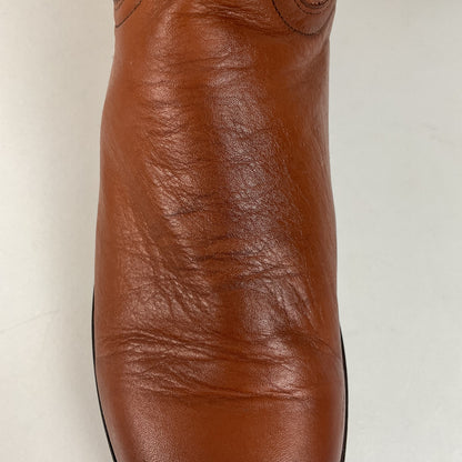 Lucchese 2000 Roper Boots | USA Made | Brown Calf | Men’s 9.5 D