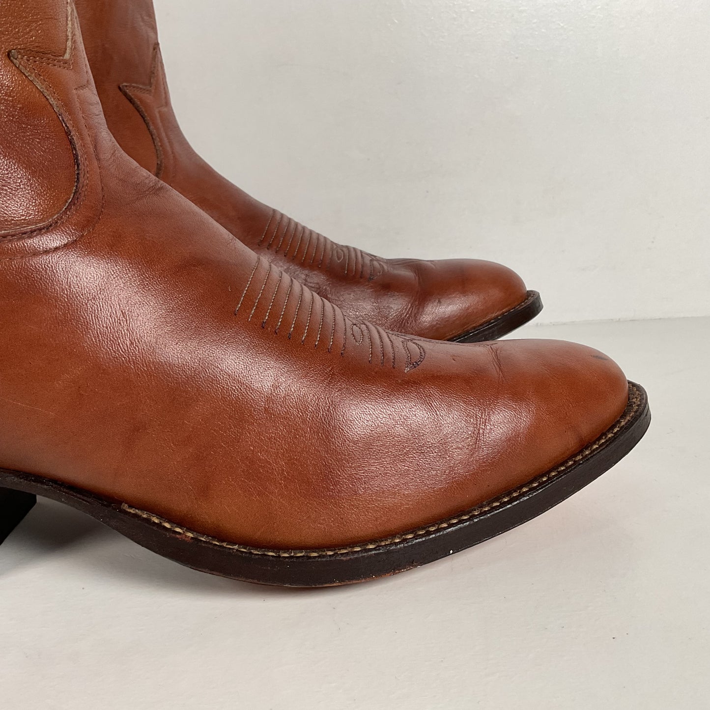 Vintage Tony Lama Cowboy Boots | Chocolate Cow | Men’s 11.5 D
