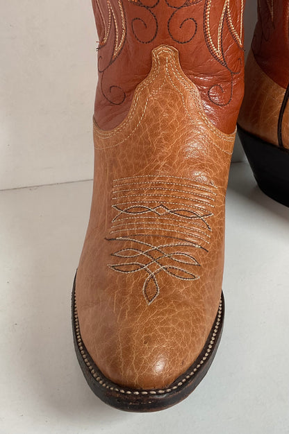 Dan Post Pre-Ban Rhino Cowboy Boots Women’s 8 C USA Made