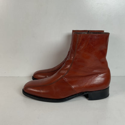 Vintage Florsheim Imperial Zipper Boots 10 D Chelsea Style
