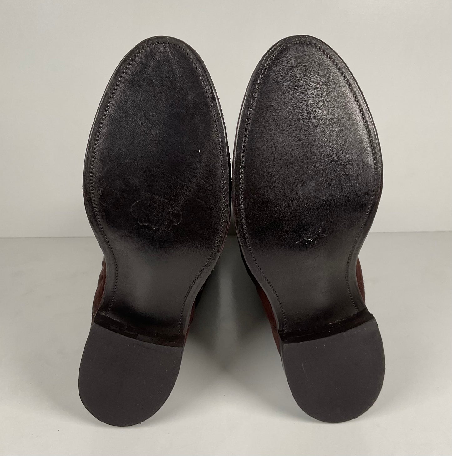 Vintage Nocona Pig Skin Suede Cowboy Boots | USA Made | Men’s 9.5 EE