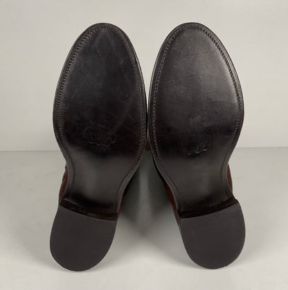 Vintage Nocona Pig Skin Suede Cowboy Boots | USA Made | Men’s 9.5 EE