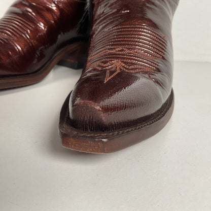 Lucchese 1883 Patent Leather Cowgirl Boots | USA Made | Women’s 6 B