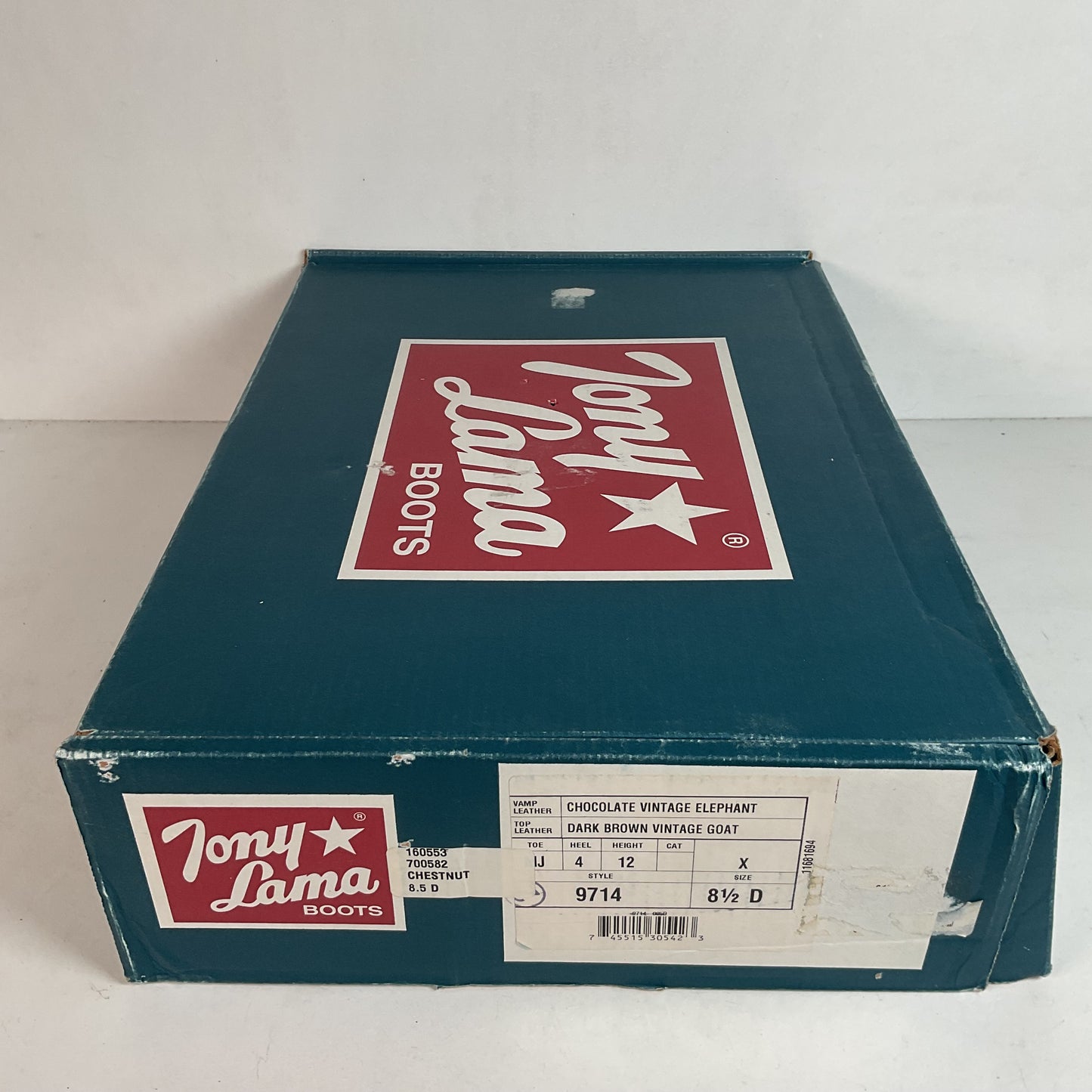 Tony Lama Men’s Vintage Chocolate Elephant Cowboy Boots 8.5 D USA Made Exotic