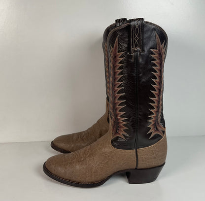 Vintage Tony Lama Elephant Cowboy Boots | Exotic | Gold Label | Men’s 9 D