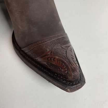Western Harness Cowgirl Boots | Tooled | Women’s 9.5