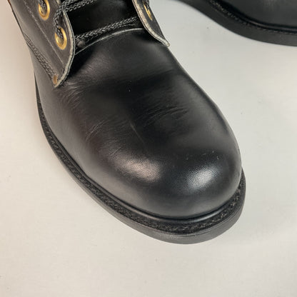 Vintage 1960s Leigh Linesman Boots 10 D USA Made Safety Toe