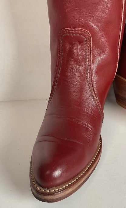 Vintage 1970s Sears’ Berman Tall Riding Boots 7 B USA Made Campus