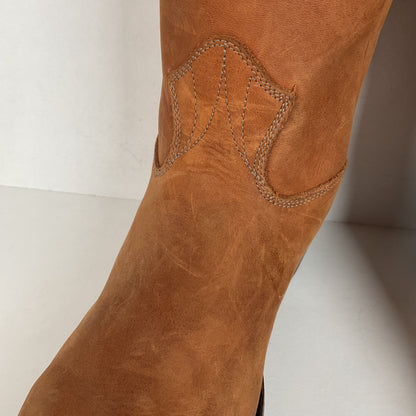 Stewart Fine Handmade Cowboy Boots | Nubuck | Custom | Men’s 6 EE | Women’s ￼7