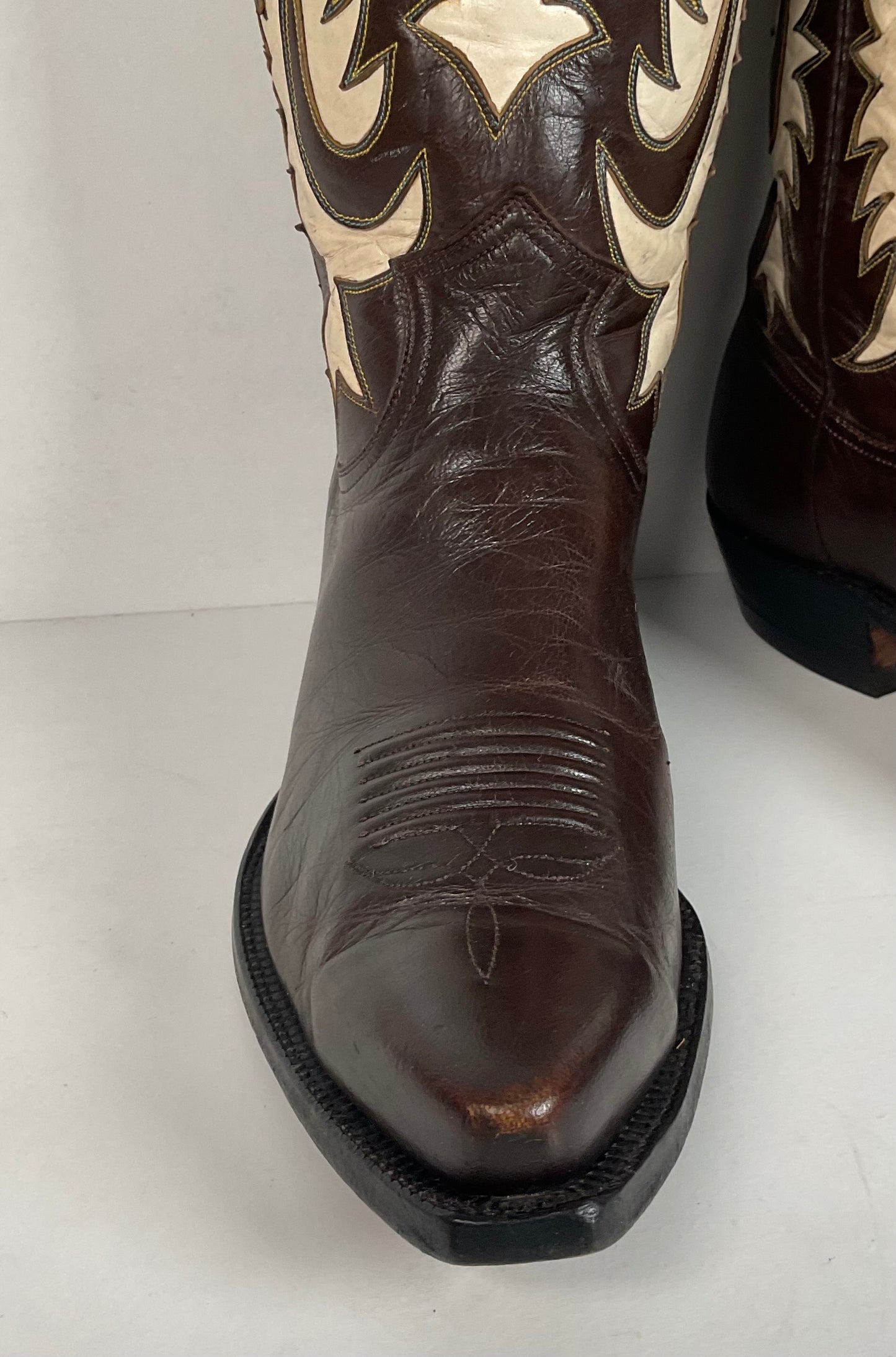 Vintage Justin Pee Wee Cowboy Boots | 1960s | Fort Worth Label | Men’s 9 C