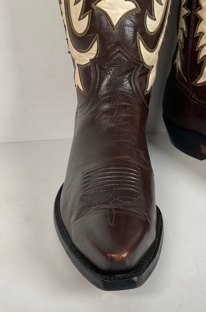 Vintage Justin Pee Wee Cowboy Boots | 1960s | Fort Worth Label | Men’s 9 C