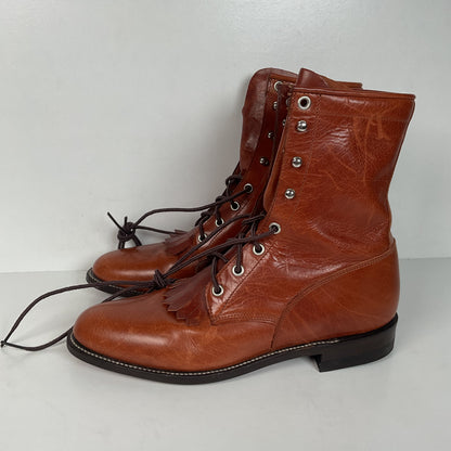 Vintage Justin Kiltie Packer Boots | USA Made | Lacer | Women’s 8.5 B