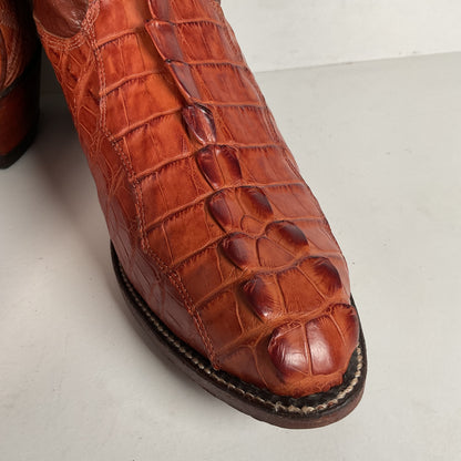 Alberta Boot Company | Alligator Cowboy Boots | Tail Cut | Men’s 9 EE