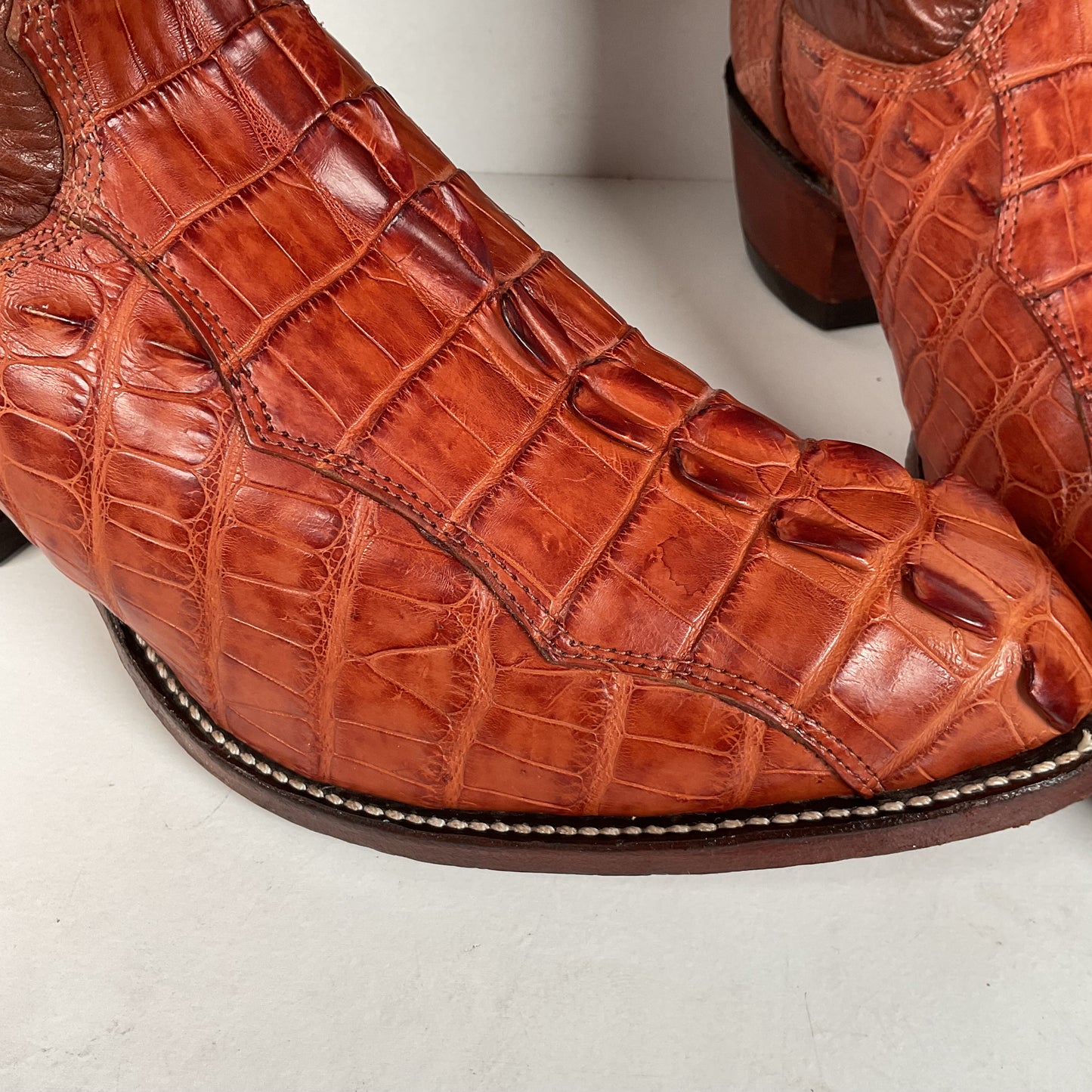 Alberta Boot Company | Alligator Cowboy Boots | Tail Cut | Men’s 9 EE
