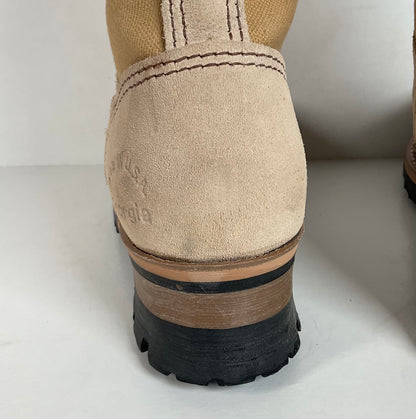 Vintage Georgia Safety Toe Combat Boots | Desert Suede | 5.5 E |Women’s 7