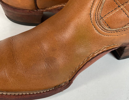 Vintage Patchwork Cowboy Boots | Quilted | 1960s-1970s | Men’s 10 E