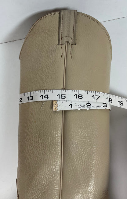 Justin Women’s Tall Bone Leather Cowgirl Boots 8 B USA Made