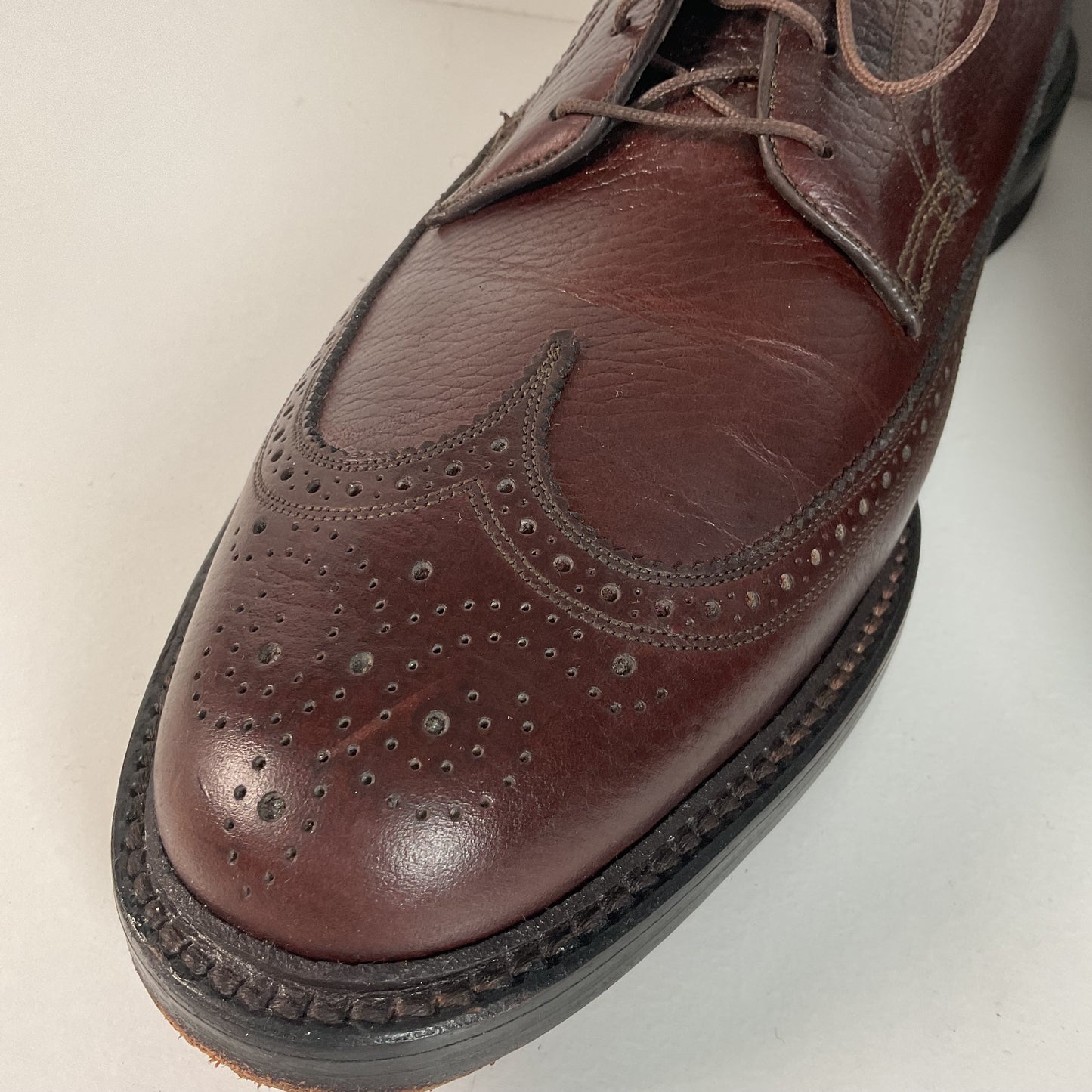Vintage Florsheim Derby Shoes | Brogued | Longwing | 13 D