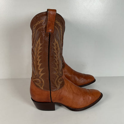 Vintage Tony Lama Cowboy Boots | Gold Label | Bull Shoulder | Men’s 9.5 E