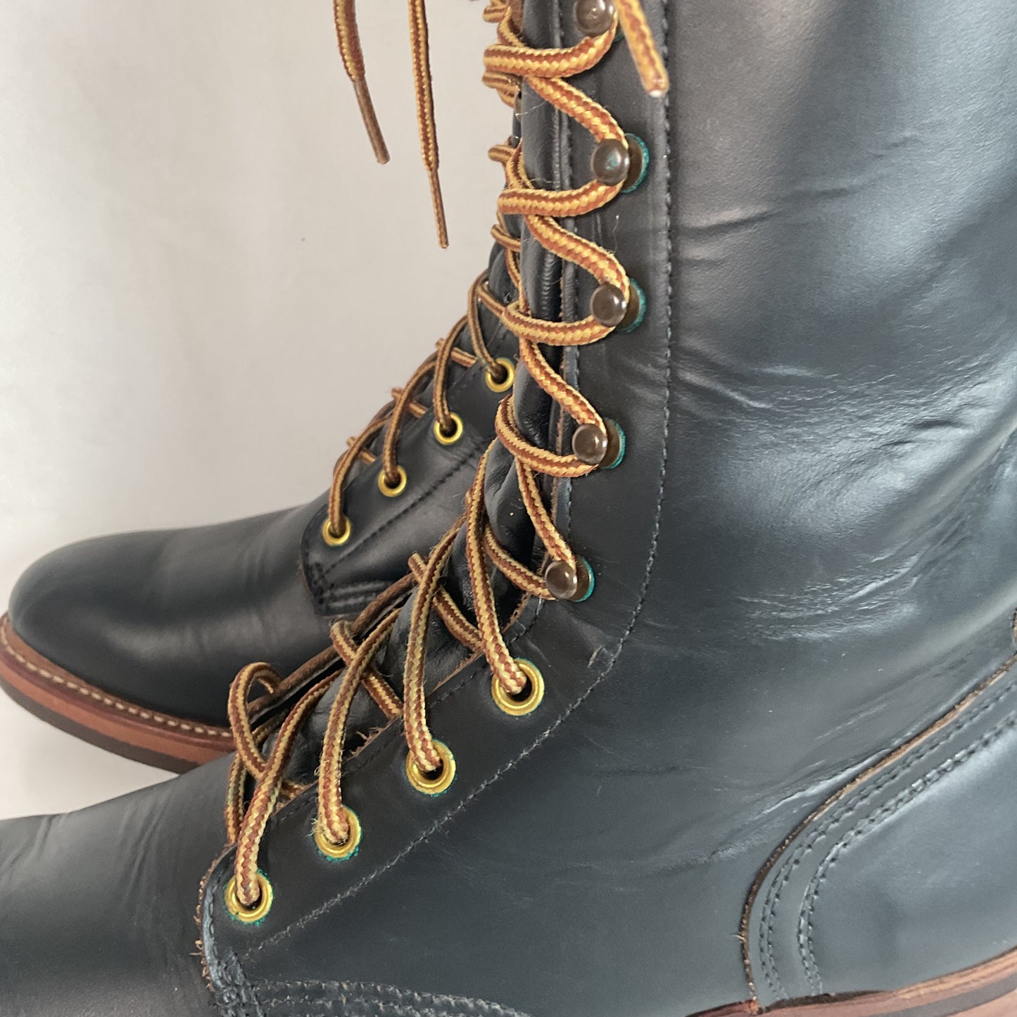 Vintage Golden Retriever Packer Boots 10 D USA Made Soft Toe