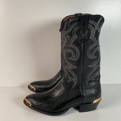 Vintage Nocona Ostrich Leg Cowboy Boots | Exotic | USA Made | 11 EE