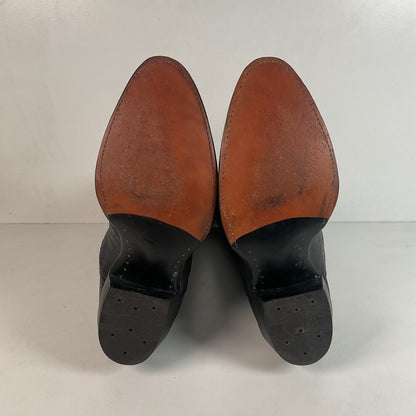 Black Lizard Teju Cowboy Boots 11 D Round Toe