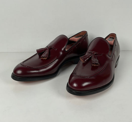 Vintage Allen Edmonds Saratoga Tassel Loafers | Burgundy Calf | Men’s 10 B