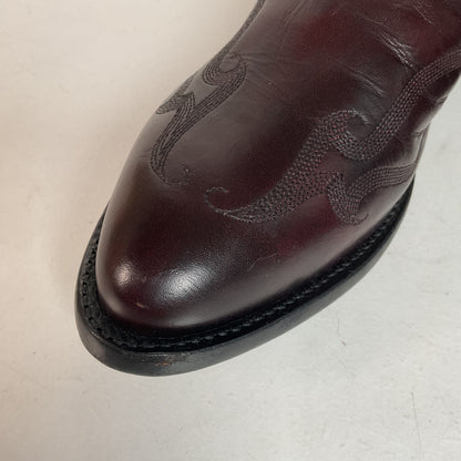Vintage Tony Lama Cowboy Boots Men’s 9.5 D Black Cherry