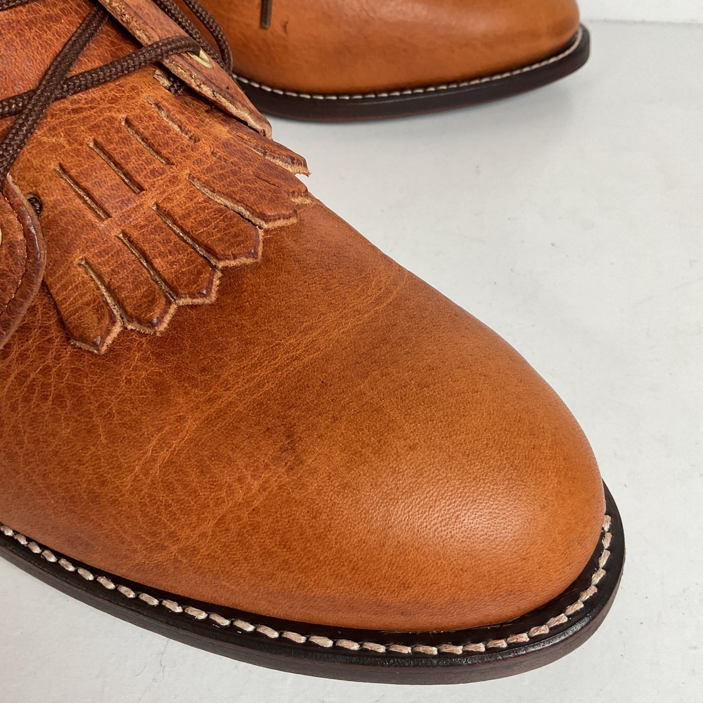 Vintage J. Chisholm Kiltie Packer Boots 10 EE USA Made