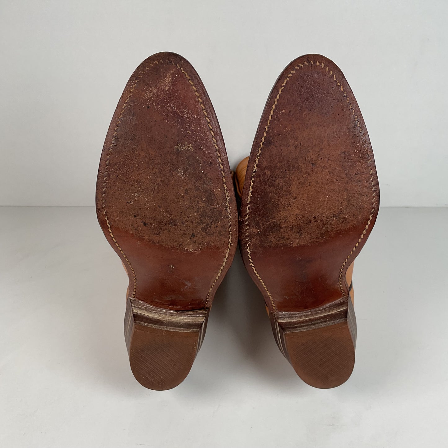 Vintage Frye Billy Cowboy Boots | USA Made | Butterscotch | Men’s 9.5 D