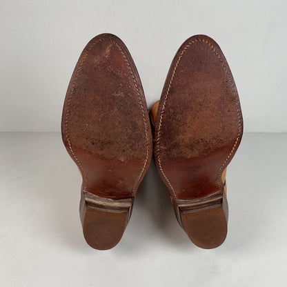 Vintage Frye Billy Cowboy Boots | USA Made | Butterscotch | Men’s 9.5 D
