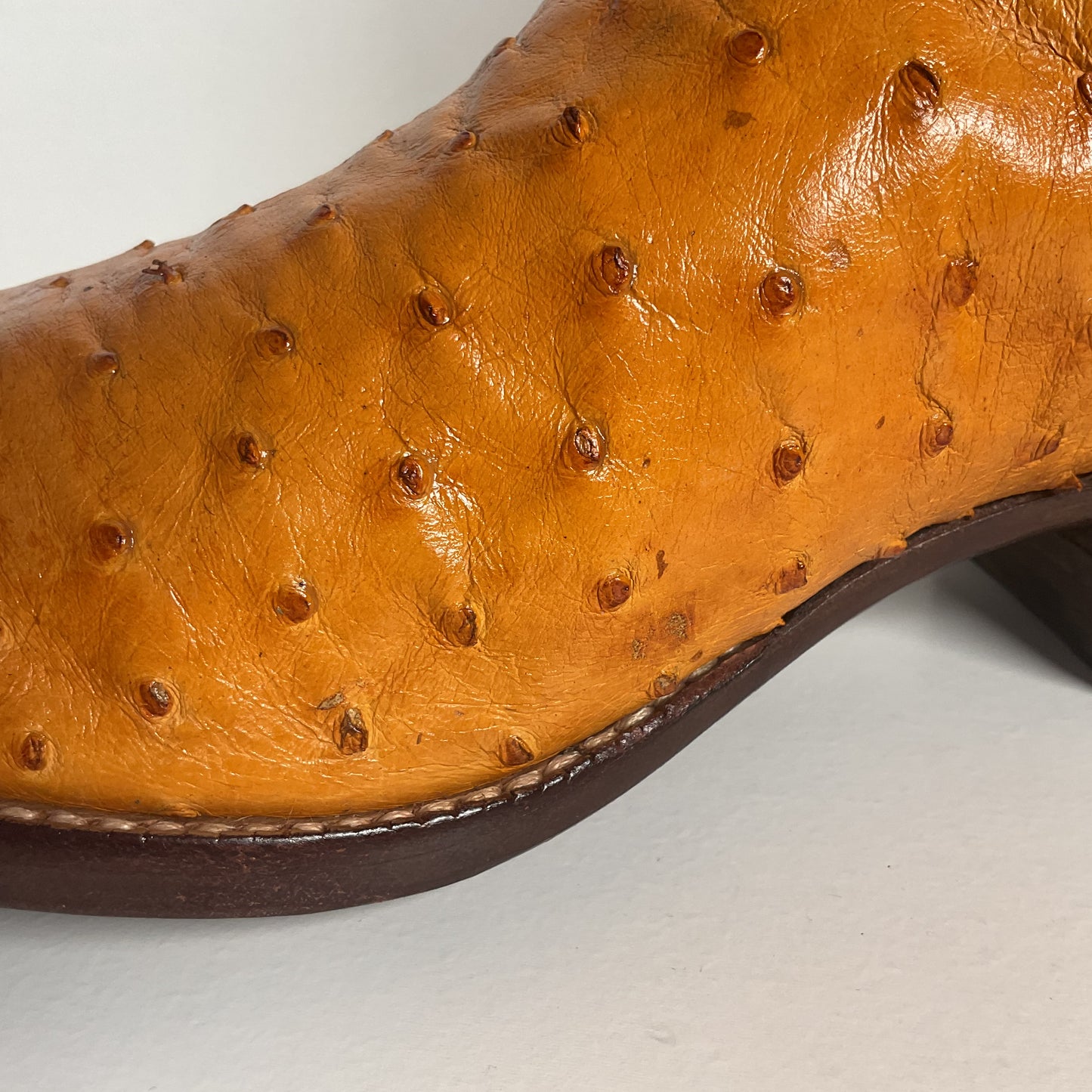 Full Quill Ostrich Cowboy Boots | Exotic | Custom | Butterscotch | Men’s 10 E