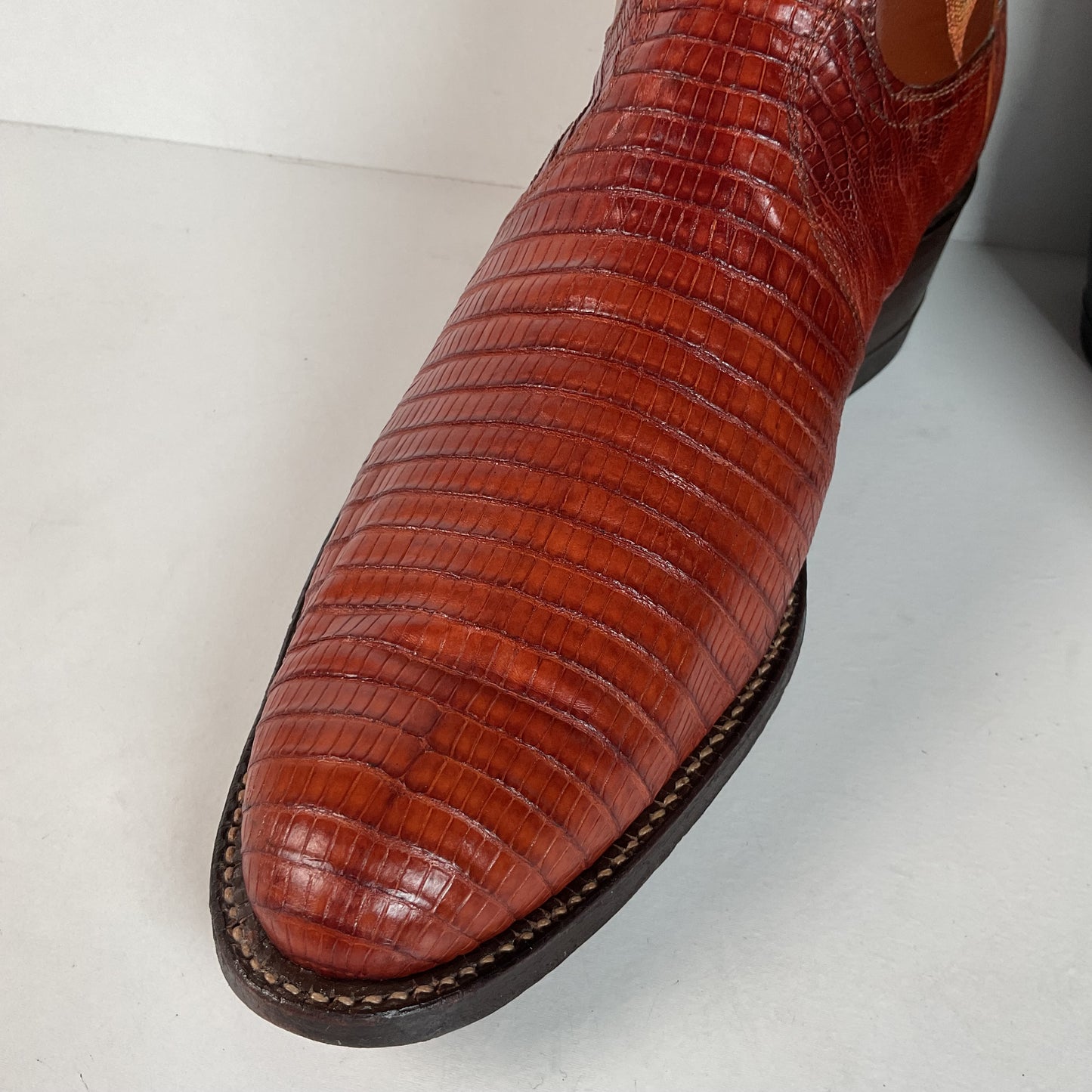 Vintage Tony Lama Teju Lizard Cowboy Boots | Gold Label | Men’s 11 D