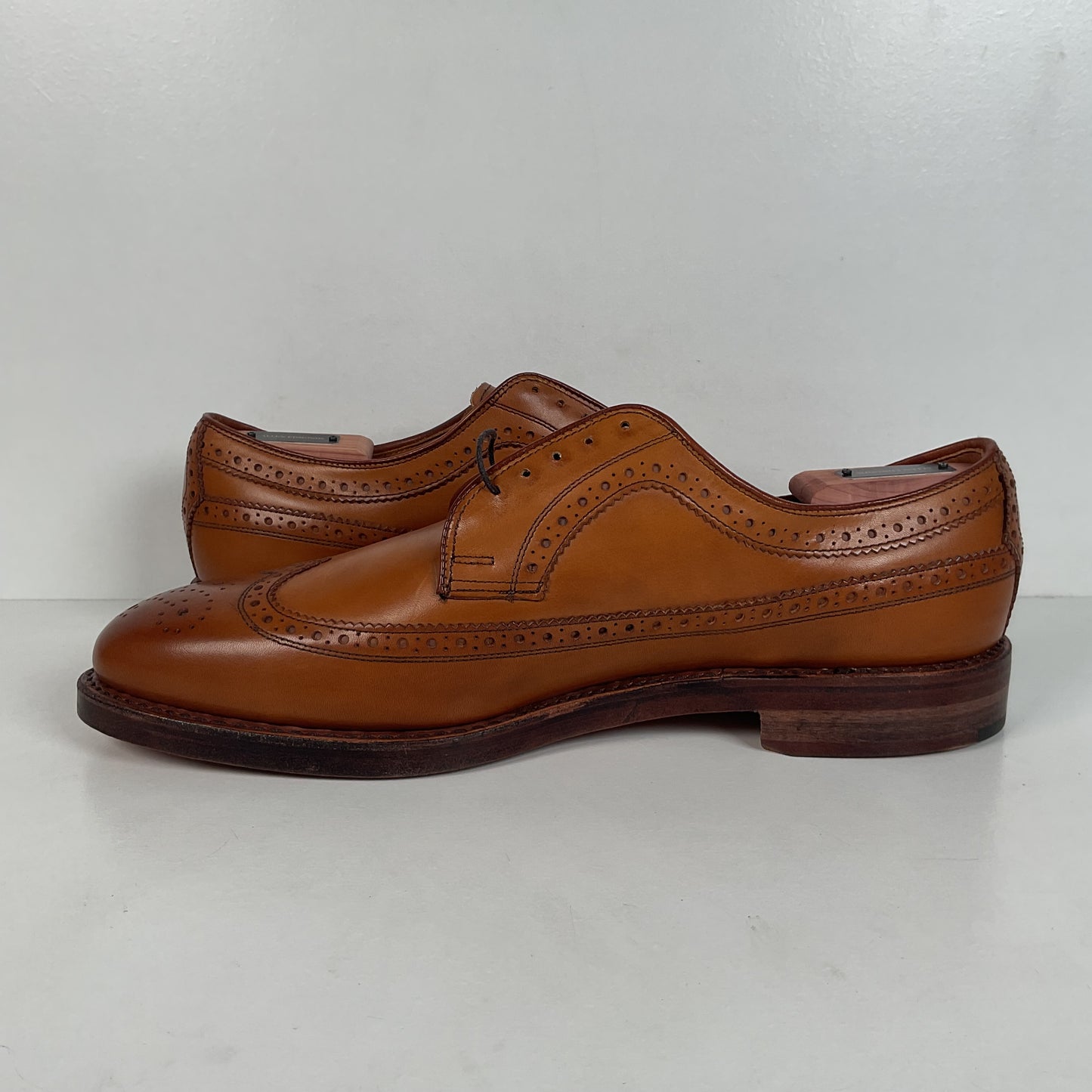 Ralph Lauren Sanderson Burnished Wingtip Shoes | USA Made | 11.5 D