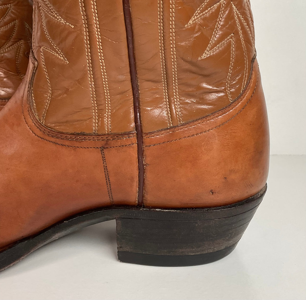 Vintage Justin Fort Worth Cowboy Boots | X Toe | White Label | Men’s 7 D