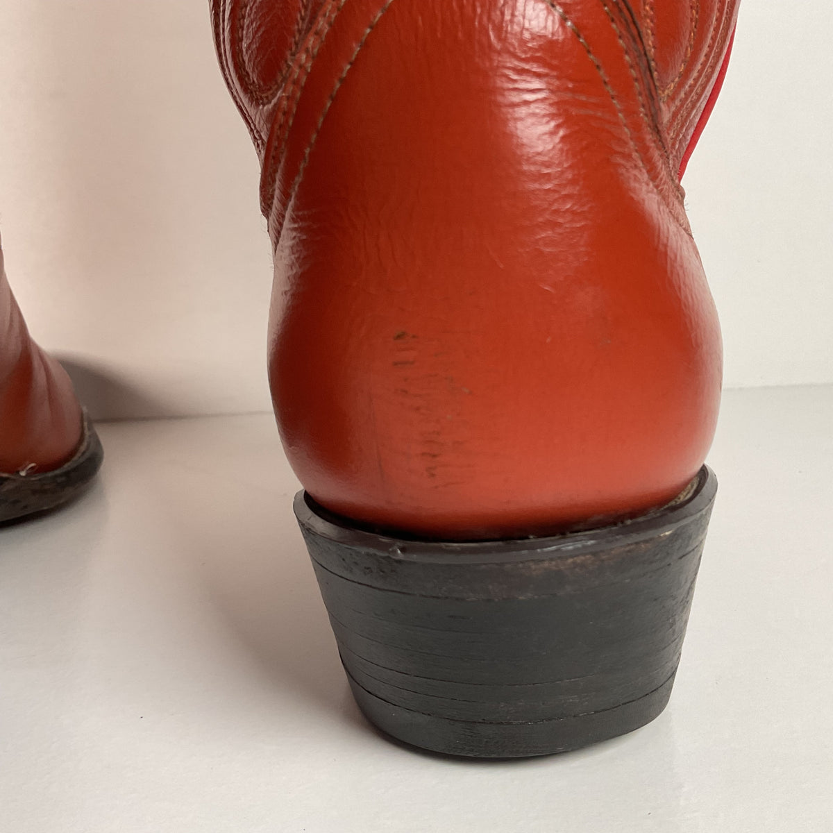 Vintage Tony Lama Cowboy Boots | Gold Label | Tooled Inlay | 6.5 C | Women’s 7.5