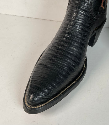 Vintage Nocona Cowboy Boots | Lizard Teju | 60s Era | Women’s 6.5