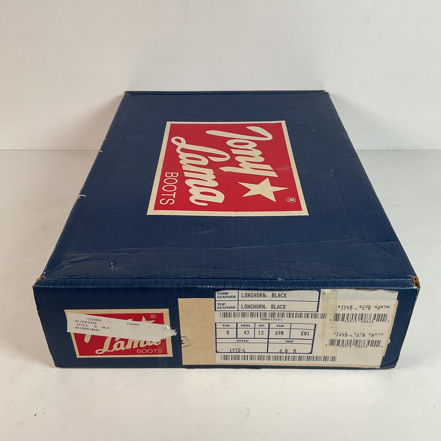 Tony Lama Longhorn Cowgirl Boots | Black Calf | Original Box | Women’s 6 M