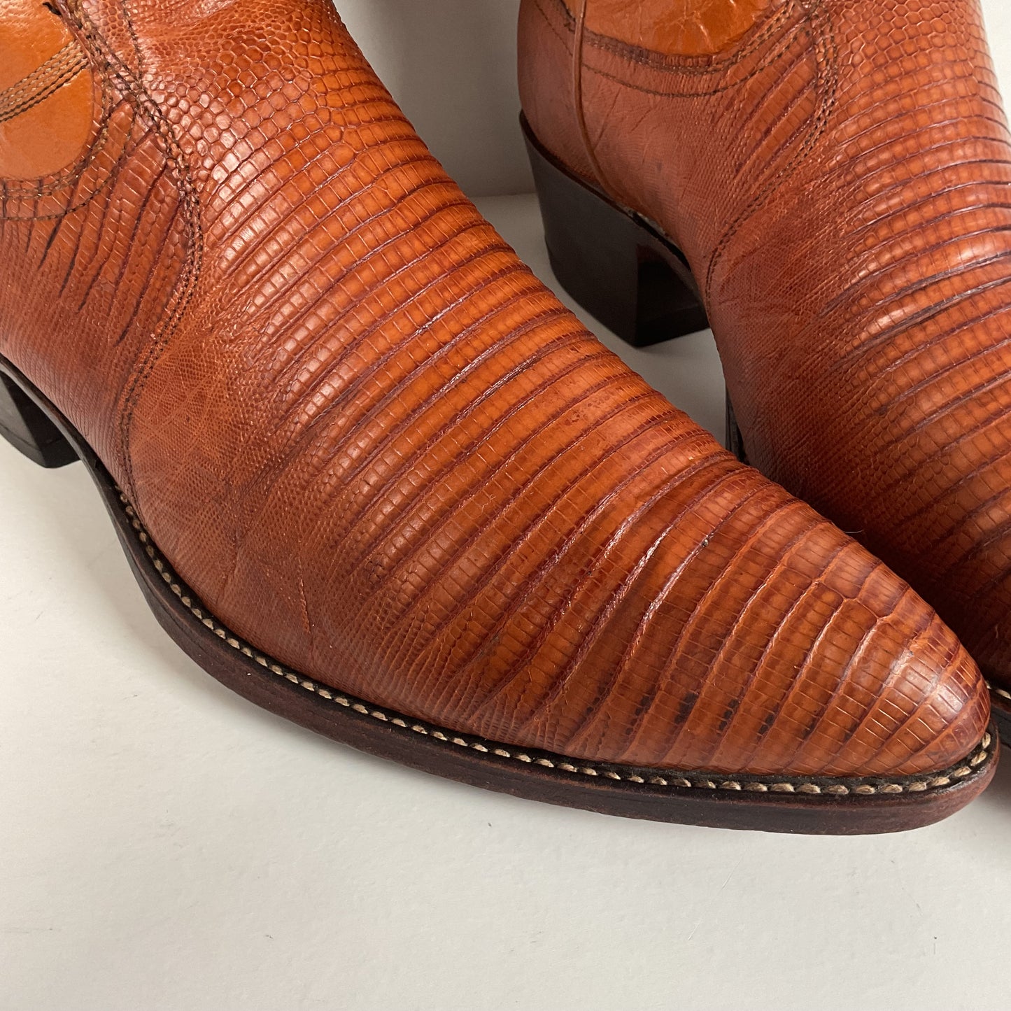 Vintage Dan Post Teju Lizard Cowboy Boots | USA Made | Men’s 10.5