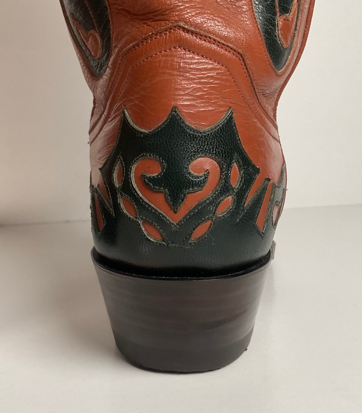 Vintage Caboots Wingtip Cowboy Boots | Tooled Inlays | Men’s 8 | Women’s 9