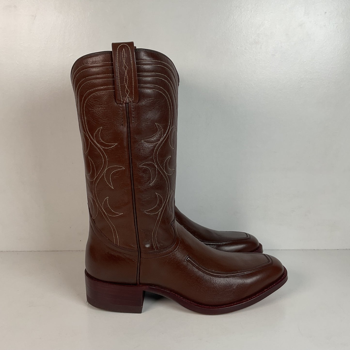 Vintage 1970s Dan Post Cowboy Boots 9 D French Toe