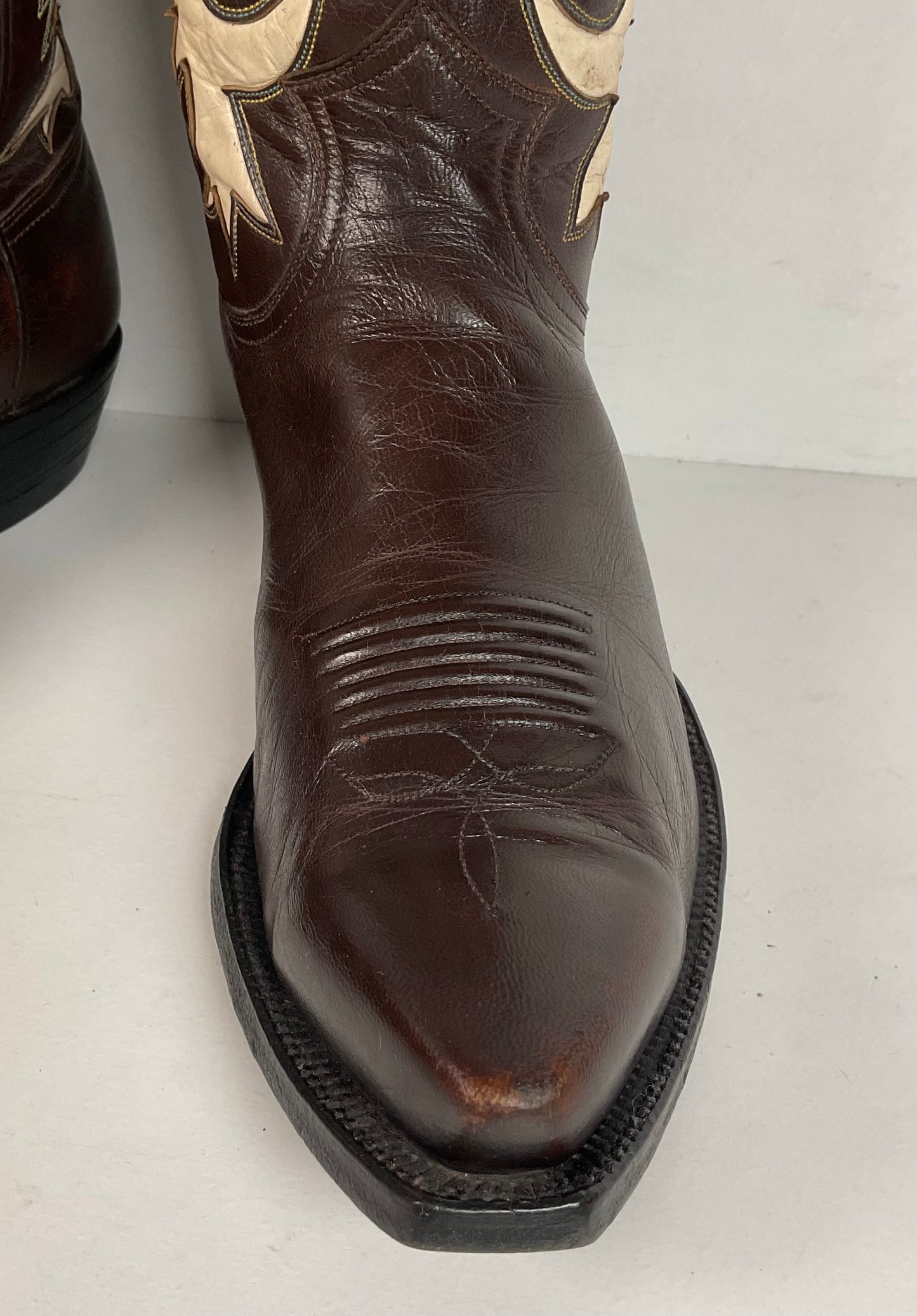 Vintage Justin Pee Wee Cowboy Boots | 1960s | Fort Worth Label | Men’s 9 C