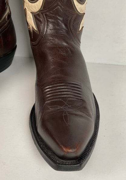 Vintage Justin Pee Wee Cowboy Boots | 1960s | Fort Worth Label | Men’s 9 C