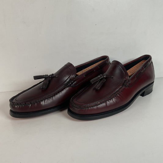 Vintage 1970s Hanover Handsewn Moccasin Loafers 10 D Genuine Shell Cordovan