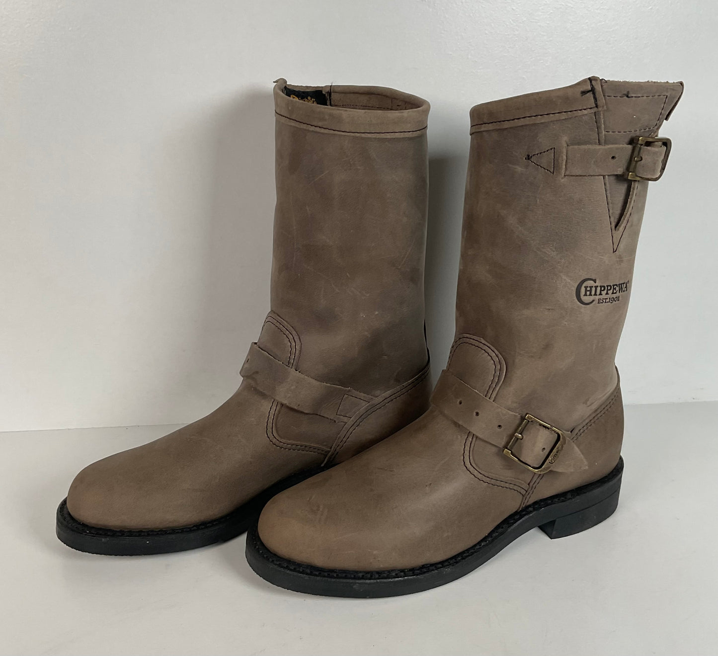 Chippewa Engineer Boots | Distressed Nubuck | USA Made | Women’s 8 M